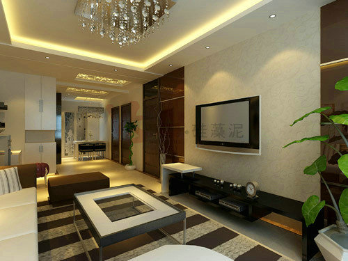 硅藻泥背景墻塑造粗獷、大氣、厚重的立體效果