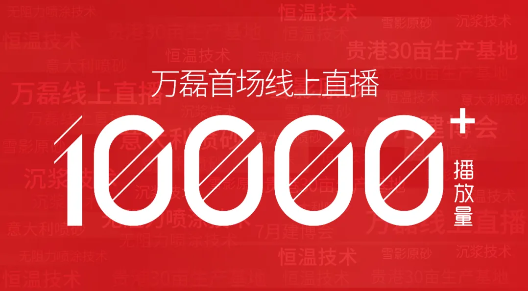 10000+人氣，萬(wàn)磊首場(chǎng)線上直播 完美收官！