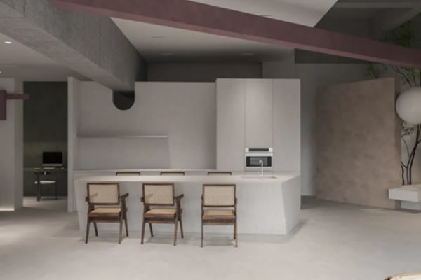 利用不規(guī)則元素 呈現(xiàn)微水泥材質(zhì)的魅力丨萬磊設計